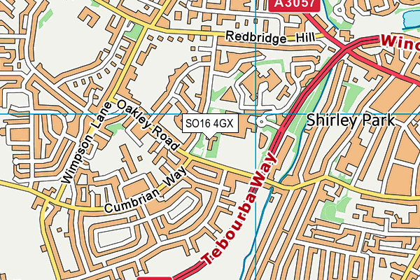 SO16 4GX map - OS VectorMap District (Ordnance Survey) SO16 4GX map - OS VectorMap District (Ordnance Survey)