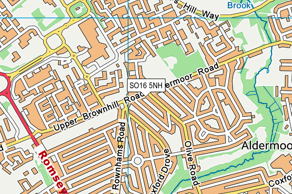 SO16 5NH map - OS VectorMap District (Ordnance Survey) SO16 5NH map - OS VectorMap District (Ordnance Survey)