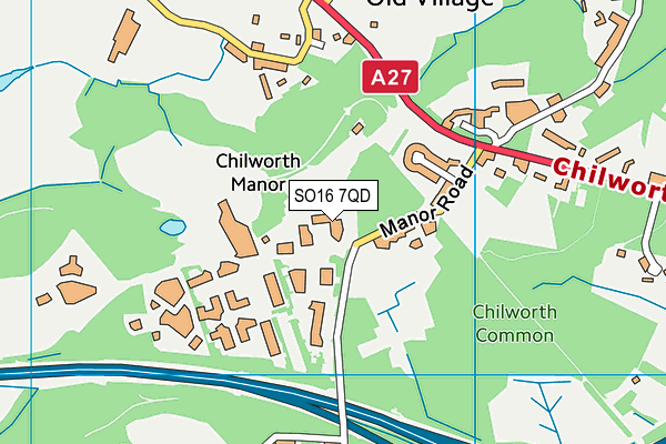 SO16 7QD map - OS VectorMap District (Ordnance Survey) SO16 7QD map - OS VectorMap District (Ordnance Survey)