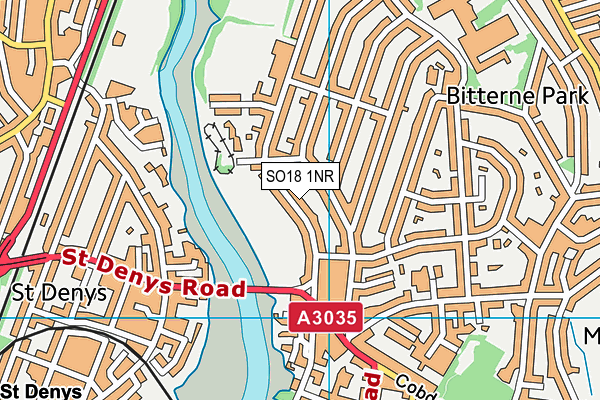 SO18 1NR map - OS VectorMap District (Ordnance Survey) SO18 1NR map - OS VectorMap District (Ordnance Survey)