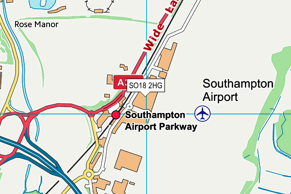 SO18 2HG map - OS VectorMap District (Ordnance Survey) SO18 2HG map - OS VectorMap District (Ordnance Survey)