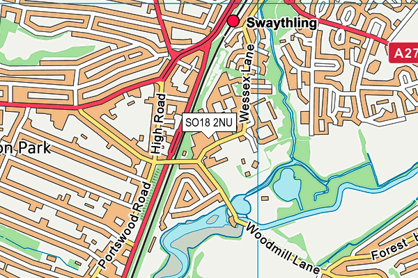 SO18 2NU map - OS VectorMap District (Ordnance Survey) SO18 2NU map - OS VectorMap District (Ordnance Survey)