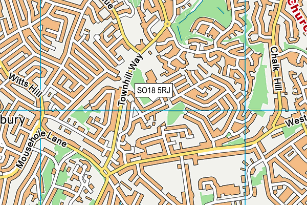 SO18 5RJ map - OS VectorMap District (Ordnance Survey) SO18 5RJ map - OS VectorMap District (Ordnance Survey)