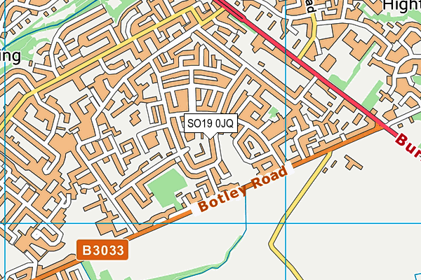 SO19 0JQ map - OS VectorMap District (Ordnance Survey) SO19 0JQ map - OS VectorMap District (Ordnance Survey)