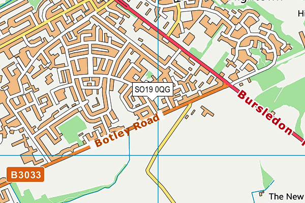 SO19 0QG map - OS VectorMap District (Ordnance Survey) SO19 0QG map - OS VectorMap District (Ordnance Survey)