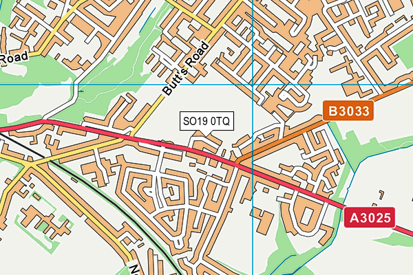 SO19 0TQ map - OS VectorMap District (Ordnance Survey) SO19 0TQ map - OS VectorMap District (Ordnance Survey)
