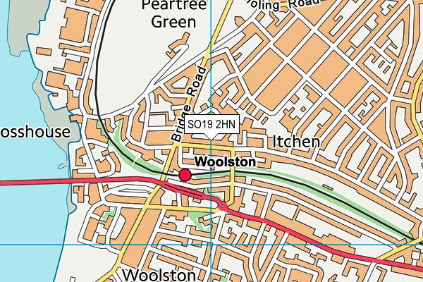 SO19 2HN map - OS VectorMap District (Ordnance Survey) SO19 2HN map - OS VectorMap District (Ordnance Survey)
