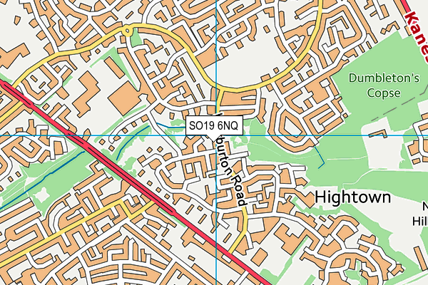 SO19 6NQ map - OS VectorMap District (Ordnance Survey) SO19 6NQ map - OS VectorMap District (Ordnance Survey)