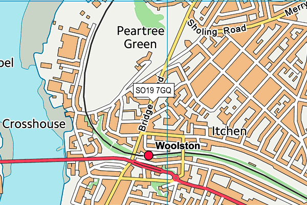 SO19 7GQ map - OS VectorMap District (Ordnance Survey) SO19 7GQ map - OS VectorMap District (Ordnance Survey)