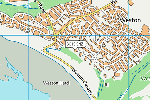 SO19 9NZ map - OS VectorMap District (Ordnance Survey) SO19 9NZ map - OS VectorMap District (Ordnance Survey)
