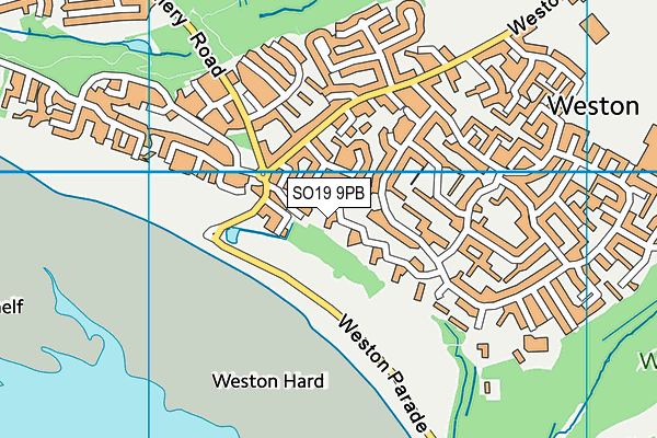 SO19 9PB map - OS VectorMap District (Ordnance Survey) SO19 9PB map - OS VectorMap District (Ordnance Survey)