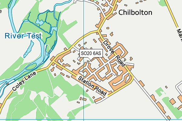 SO20 6AS map - OS VectorMap District (Ordnance Survey) SO20 6AS map - OS VectorMap District (Ordnance Survey)