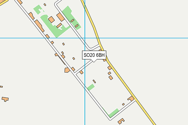 SO20 6BH map - OS VectorMap District (Ordnance Survey) SO20 6BH map - OS VectorMap District (Ordnance Survey)