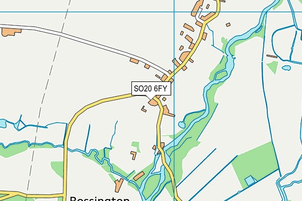 SO20 6FY map - OS VectorMap District (Ordnance Survey) SO20 6FY map - OS VectorMap District (Ordnance Survey)