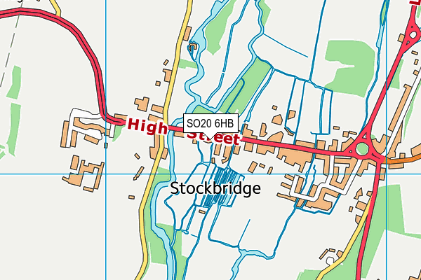 SO20 6HB map - OS VectorMap District (Ordnance Survey) SO20 6HB map - OS VectorMap District (Ordnance Survey)