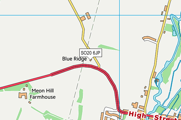 SO20 6JP map - OS VectorMap District (Ordnance Survey) SO20 6JP map - OS VectorMap District (Ordnance Survey)