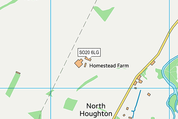 SO20 6LG map - OS VectorMap District (Ordnance Survey) SO20 6LG map - OS VectorMap District (Ordnance Survey)