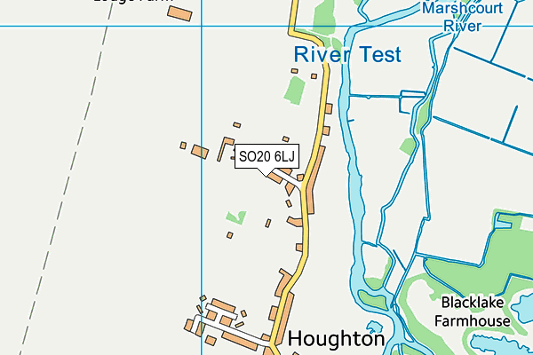 SO20 6LJ map - OS VectorMap District (Ordnance Survey) SO20 6LJ map - OS VectorMap District (Ordnance Survey)