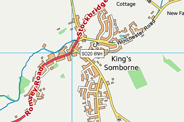 SO20 6NH map - OS VectorMap District (Ordnance Survey) SO20 6NH map - OS VectorMap District (Ordnance Survey)
