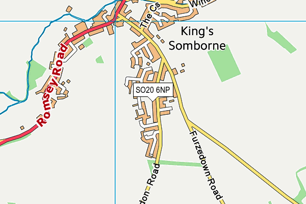 SO20 6NP map - OS VectorMap District (Ordnance Survey)