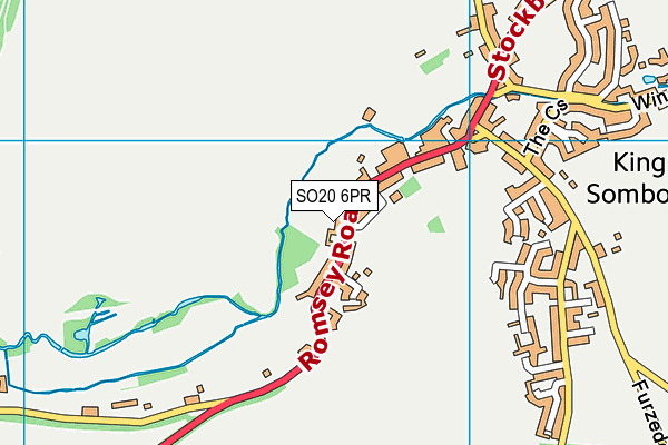 SO20 6PR map - OS VectorMap District (Ordnance Survey) SO20 6PR map - OS VectorMap District (Ordnance Survey)