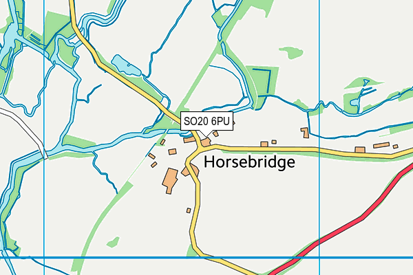 SO20 6PU map - OS VectorMap District (Ordnance Survey) SO20 6PU map - OS VectorMap District (Ordnance Survey)