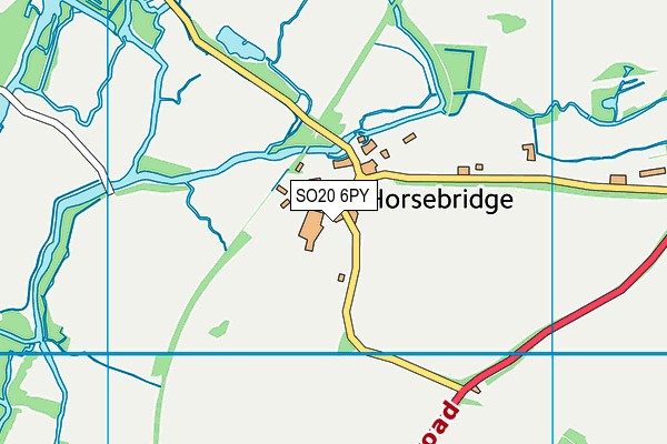 SO20 6PY map - OS VectorMap District (Ordnance Survey) SO20 6PY map - OS VectorMap District (Ordnance Survey)