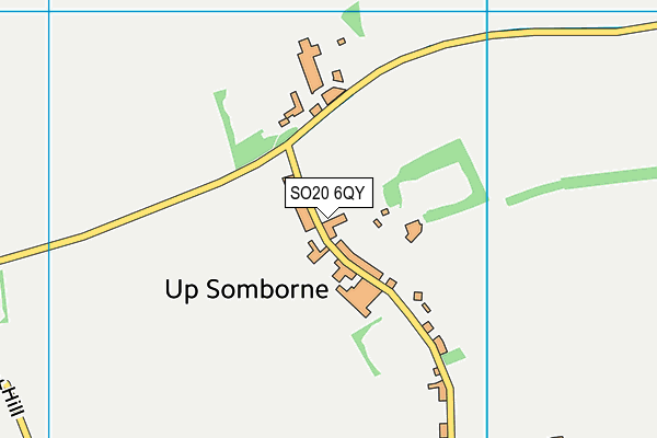 SO20 6QY map - OS VectorMap District (Ordnance Survey)