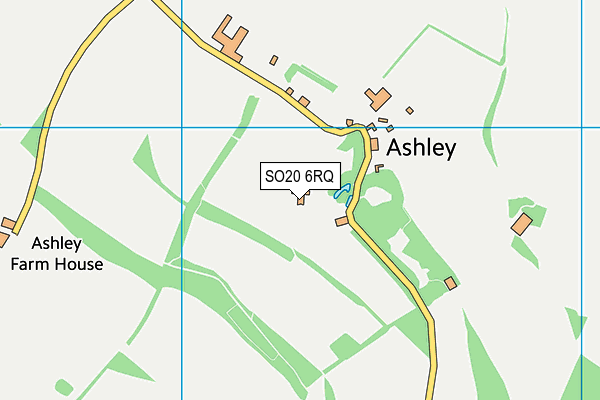 SO20 6RQ map - OS VectorMap District (Ordnance Survey)