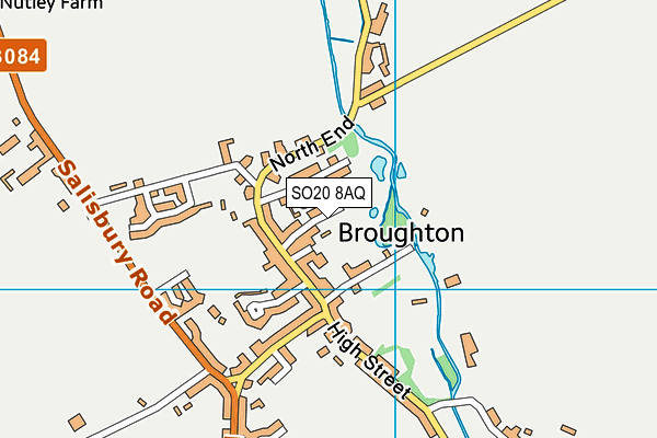 SO20 8AQ map - OS VectorMap District (Ordnance Survey) SO20 8AQ map - OS VectorMap District (Ordnance Survey)