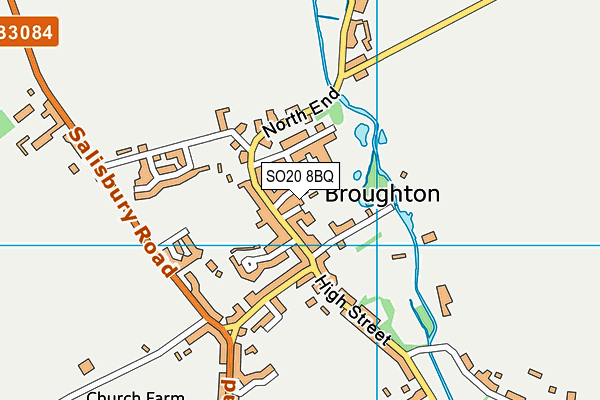 SO20 8BQ map - OS VectorMap District (Ordnance Survey) SO20 8BQ map - OS VectorMap District (Ordnance Survey)