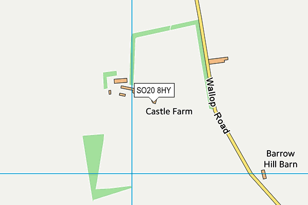 SO20 8HY map - OS VectorMap District (Ordnance Survey) SO20 8HY map - OS VectorMap District (Ordnance Survey)