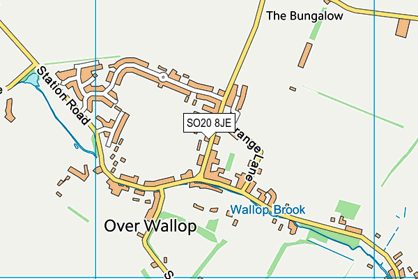 SO20 8JE map - OS VectorMap District (Ordnance Survey) SO20 8JE map - OS VectorMap District (Ordnance Survey)