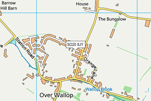 SO20 8JY map - OS VectorMap District (Ordnance Survey) SO20 8JY map - OS VectorMap District (Ordnance Survey)
