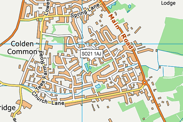 SO21 1AJ map - OS VectorMap District (Ordnance Survey)