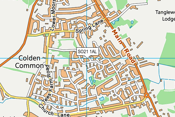SO21 1AL map - OS VectorMap District (Ordnance Survey)