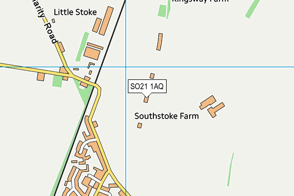 SO21 1AQ map - OS VectorMap District (Ordnance Survey)