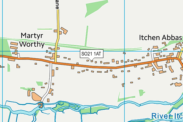 SO21 1AT map - OS VectorMap District (Ordnance Survey) SO21 1AT map - OS VectorMap District (Ordnance Survey)