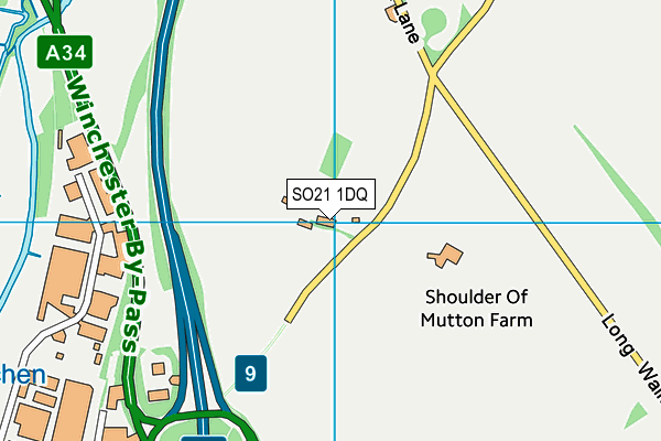 SO21 1DQ map - OS VectorMap District (Ordnance Survey) SO21 1DQ map - OS VectorMap District (Ordnance Survey)