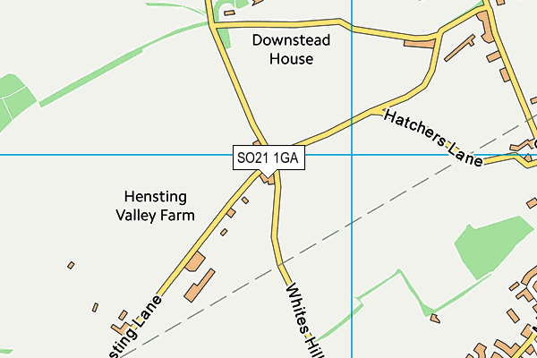 SO21 1GA map - OS VectorMap District (Ordnance Survey) SO21 1GA map - OS VectorMap District (Ordnance Survey)