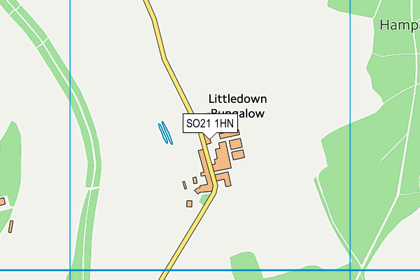 SO21 1HN map - OS VectorMap District (Ordnance Survey) SO21 1HN map - OS VectorMap District (Ordnance Survey)