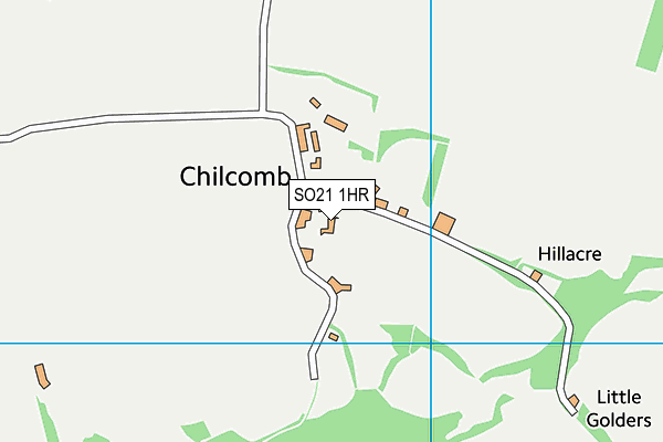 SO21 1HR map - OS VectorMap District (Ordnance Survey)
