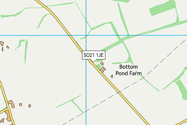 SO21 1JE map - OS VectorMap District (Ordnance Survey)