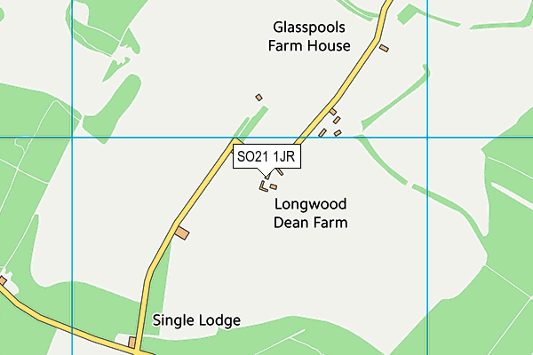 SO21 1JR map - OS VectorMap District (Ordnance Survey) SO21 1JR map - OS VectorMap District (Ordnance Survey)