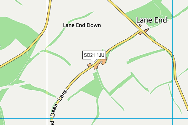 SO21 1JU map - OS VectorMap District (Ordnance Survey) SO21 1JU map - OS VectorMap District (Ordnance Survey)