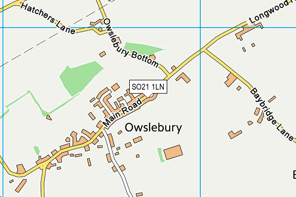 SO21 1LN map - OS VectorMap District (Ordnance Survey)
