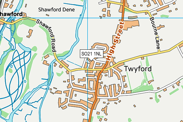 SO21 1NL map - OS VectorMap District (Ordnance Survey) SO21 1NL map - OS VectorMap District (Ordnance Survey)