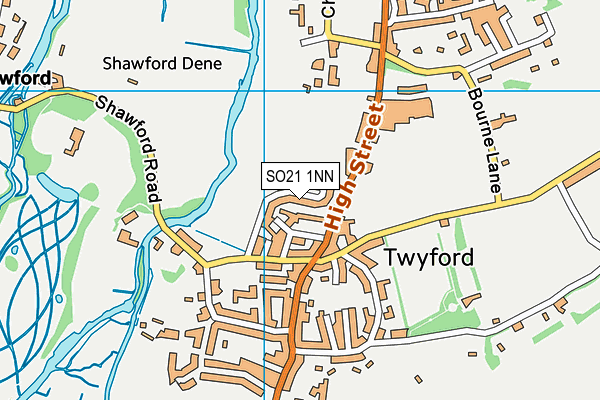 SO21 1NN map - OS VectorMap District (Ordnance Survey) SO21 1NN map - OS VectorMap District (Ordnance Survey)