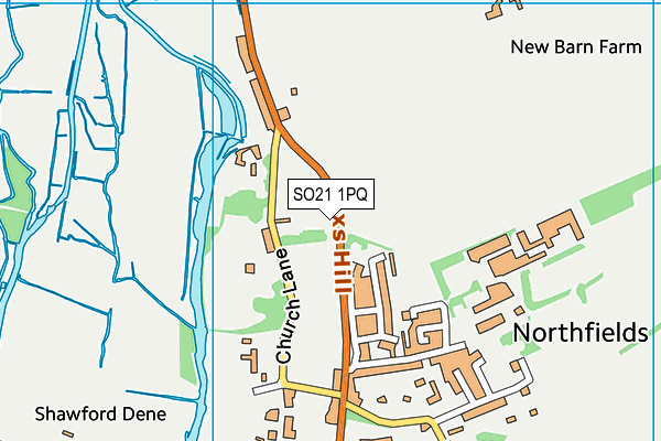 SO21 1PQ map - OS VectorMap District (Ordnance Survey) SO21 1PQ map - OS VectorMap District (Ordnance Survey)