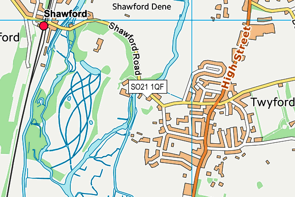 SO21 1QF map - OS VectorMap District (Ordnance Survey) SO21 1QF map - OS VectorMap District (Ordnance Survey)